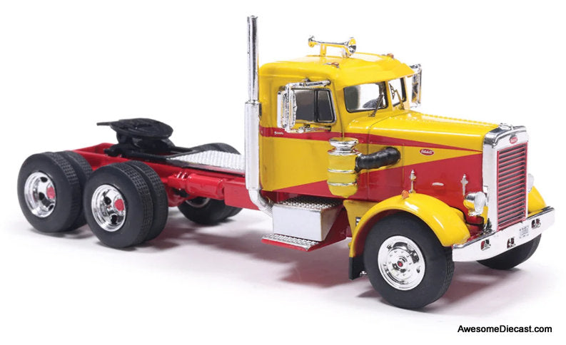 1963 Peterbilt 281 Day Cab, Yellow/Red 1:64 Diecast Model Truck by IXO