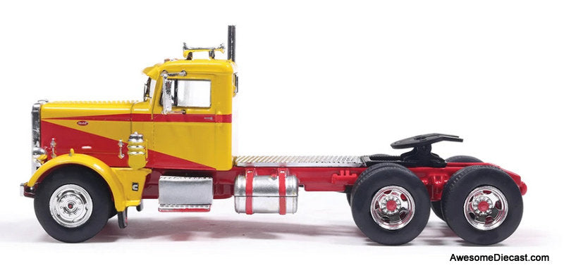 1963 Peterbilt 281 Day Cab, Yellow/Red 1:64 Diecast Model Truck by IXO