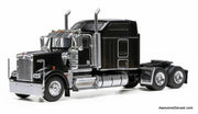 1990 Kenworth W900 Sleeper Tractor, Black 1:64 Diecast Model Truck by IXO