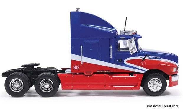 1990 Ford Aeromax Sleeper Tractor, Red/Blue 1:64 Diecast Model Truck by IXO