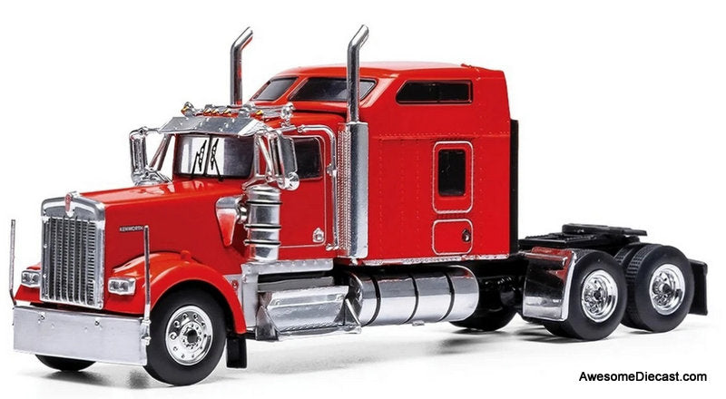1990 Kenworth W900 Sleeper Tractor, Red 1:64 Diecast Model Truck by IXO