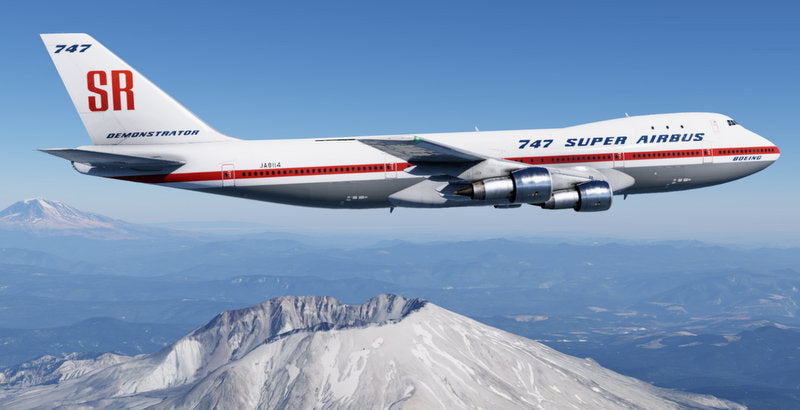 Boeing 747-100 Super Airbus (Reg #JA8114) House Colors w/GSE Set 1:400 Diecast Model Plane by JC Wings