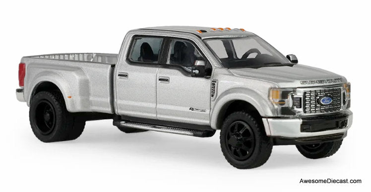 2022 Ford F-450 Super Duty Pick-Up Truck, Iconic Silver 1:64 Diecast Truck by Greenlight