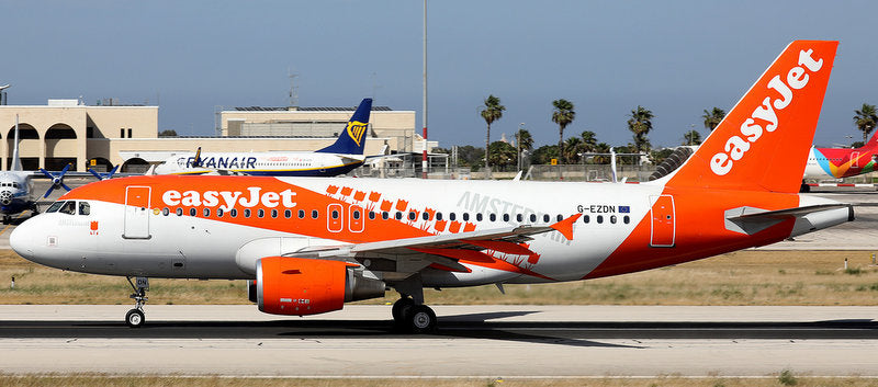 Airbus A319 Easyjet (Reg #G-EZDN) "Amsterdam" 1:400 Diecast Model Plane by JC Wings