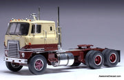 1965 International Transtar Sleeper Tractor COE Beige/Brown 1:43 Diecast Model Truck by IXO