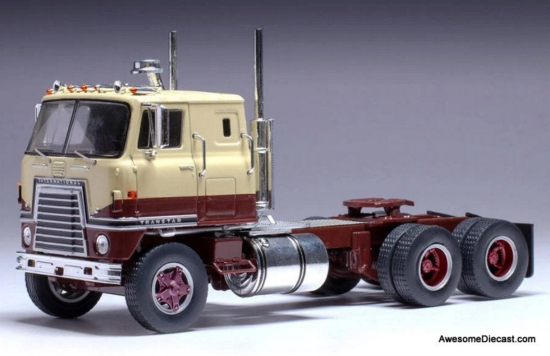 1965 International Transtar Sleeper Tractor COE Beige/Brown 1:43 Diecast Model Truck by IXO