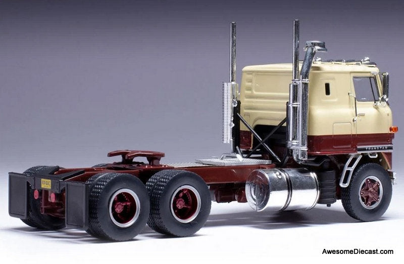 1965 International Transtar Sleeper Tractor COE Beige/Brown 1:43 Diecast Model Truck by IXO