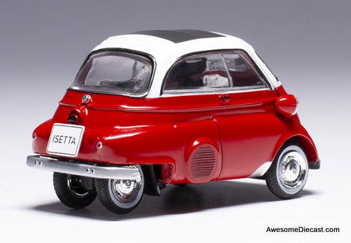 1959 BMW Isetta, Red/White 1:43 Diecast Model Car by IXO