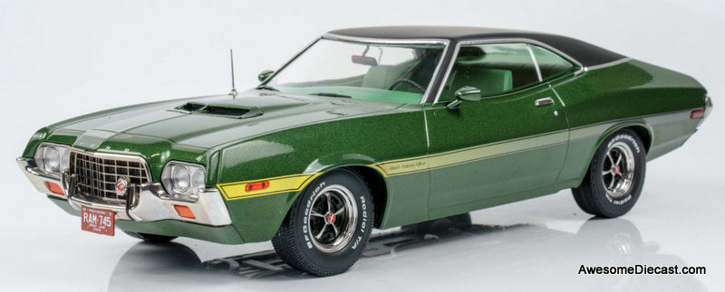 1972 Ford Gran Torino Sport, Dark Metallic Green 1:18 Diecast Model Car by IXO