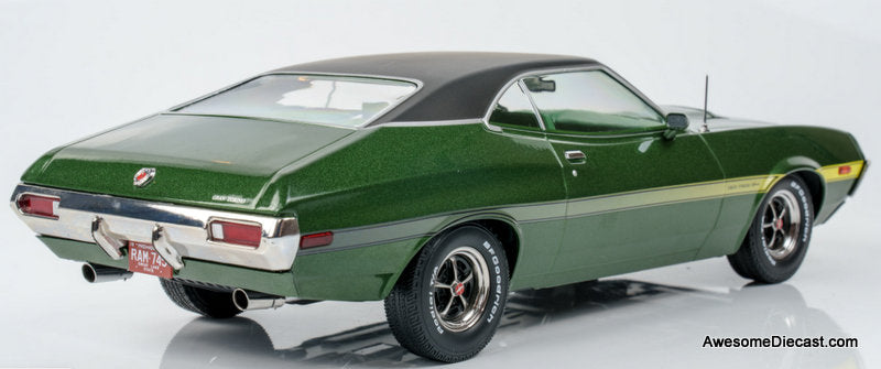 1972 Ford Gran Torino Sport, Dark Metallic Green 1:18 Diecast Model Car by IXO