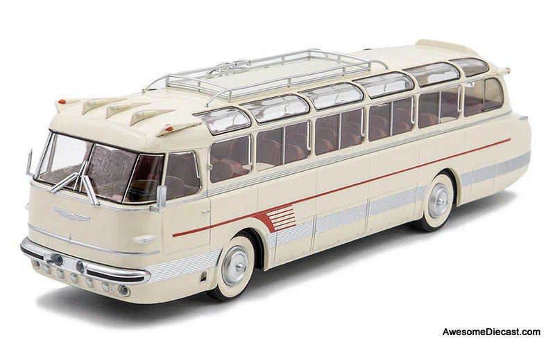 Ikarus-55 Motor Coach, Cream 1:43 ABS Plastic Model Bus by Premium ClassiXXS
