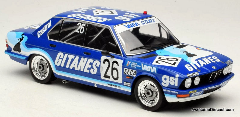 1982 BMW 528i Gitanes Livery #26 1982 24Hr Spa 1:18 Diecast Model Car by IXO