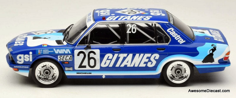 1982 BMW 528i (E28) Gitanes Livery #26 1982 24Hr Spa 1:18 Diecast