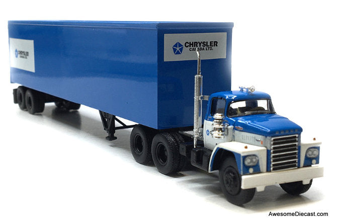 1960 Dodge LCF CT 900 Day Cab w/40' Trailer: Chrysler Canada Ltd 1:87 ABS Plastic Model Truck by Brekina
