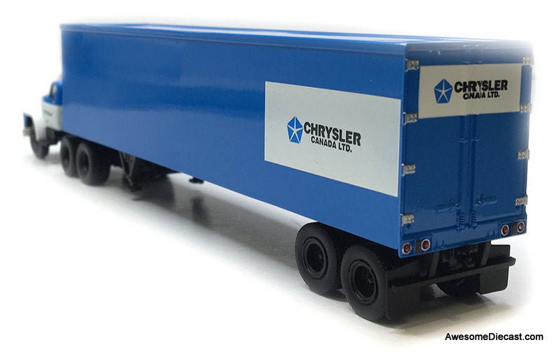 1960 Dodge LCF CT 900 Day Cab w/40' Trailer: Chrysler Canada Ltd 1:87 ABS Plastic Model Truck by Brekina