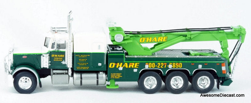 Peterbilt 359 Tri-Axle Heavy Duty Tow Truck: O'Hare 1:87 ABS Plastic Model Truck by Brekina