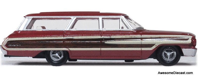 1964 Ford Country Squire, Vintage Burgundy 1:87 Diecast Model Car by Oxford Diecast