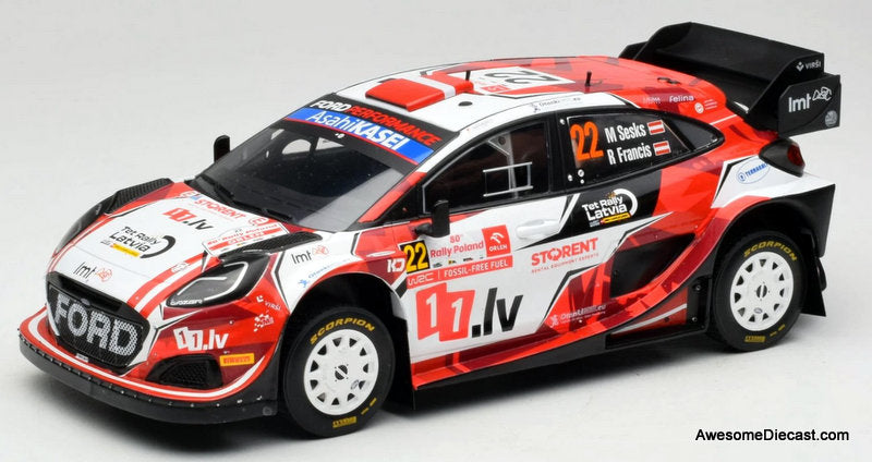 Ford Puma Rally 1 #22 1:18 Diecast Model Car by IXO