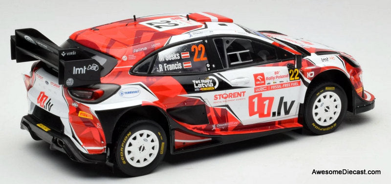 Ford Puma Rally 1 #22 1:18 Diecast Model Car by IXO