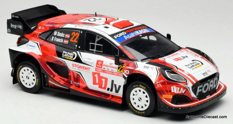 Ford Puma Rally 1 #22 1:18 Diecast Model Car by IXO