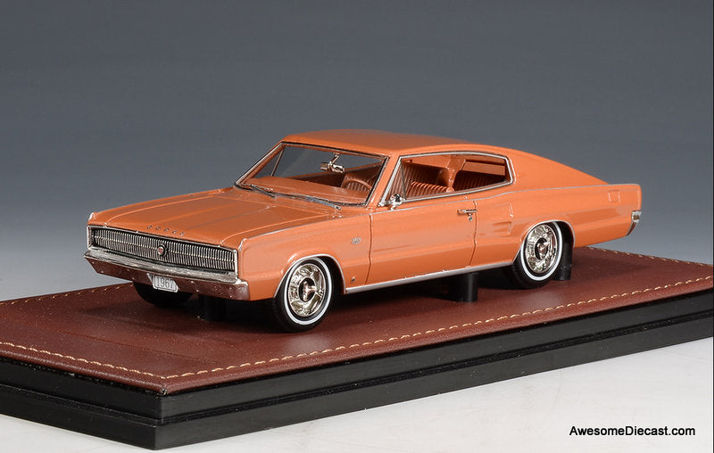 1967 Dodge Charger, Turbine Bronze Metallic 1:43 Resin cast Model car by GLM