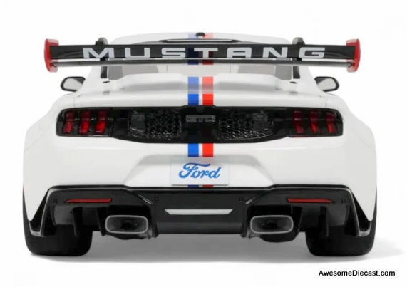 2025 Ford Mustang GTD Spirit Of America Performance, White 1:18 Resin Cast Model Car by GT Spirit