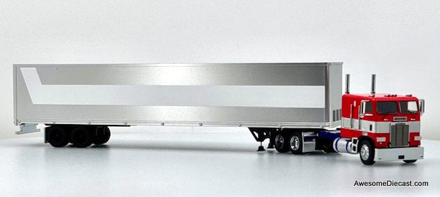 Freightliner COE w/ 53' Trailer: Optimus Prime 1:64 Diecast Model Truck by 596 Model