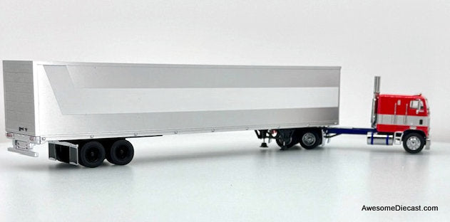 Freightliner COE w/ 53' Trailer: Optimus Prime 1:64 Diecast Model Truck by 596 Model
