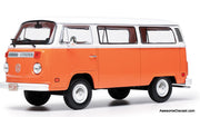 1974 Volkswagen T2 Bus, Orange/White 1:24 Diecast Model Car by IXO