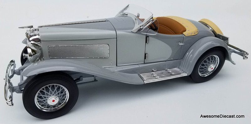 1935 Duesenberg SSJ Speedster, Gray 1:18 Diecast Model Car by Auto World