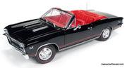 1967 Chevrolet Chevelle SS Convertible, Black 1:18 Diecast Model Car by Auto World