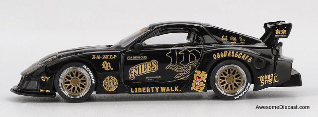 Mazda RX-7 LB-Super Silhouette FD-NILES, Black/Gold 1:64 Diecast