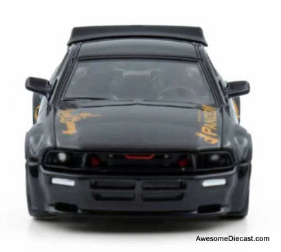 Pandem Mustang, Black: Rocket Bunny Racing 1:64 Diecast Model Car by Model M