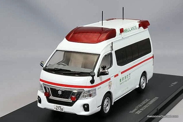 2020 Nissan Paramedic: Toyo Fire Department 1:43 Diecast Model Ambulance by Carnel