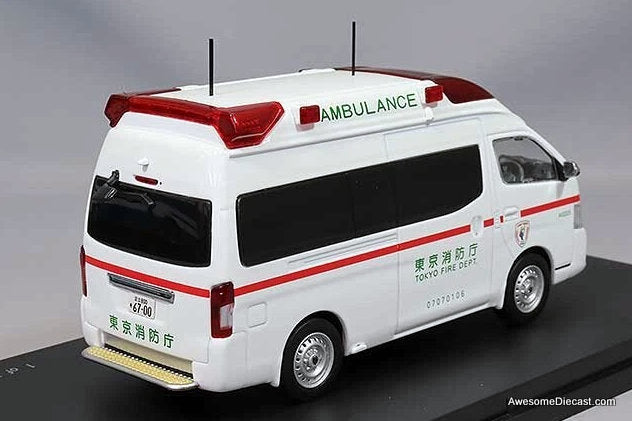 2020 Nissan Ambulance: Tokyo Fire Service 1:43 Diecast Model Ambulance by Carnel