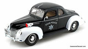 1939 Ford Deluxe, State Police Car 1:18 Diecast Model Car by Maisto