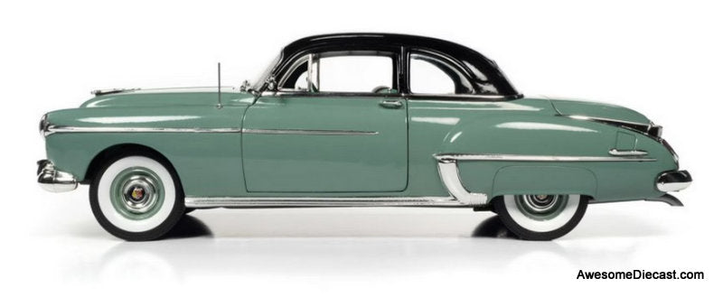 1950 Oldsmobile Rocket 88, Alder Green 1:18 Diecast Model Car by Auto World