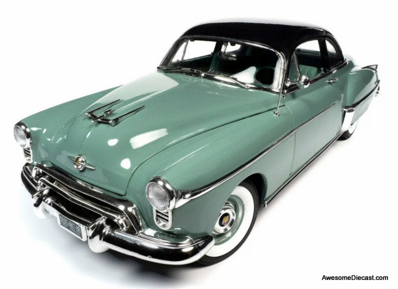 1950 Oldsmobile Rocket 88, Alder Green 1:18 Diecast Model Car by Auto World