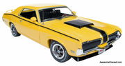 1970 Mercury Cougar Eliminator, Yellow 1:18 Diecast Model Car by Auto World