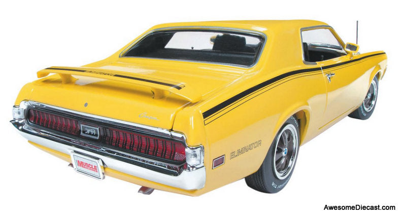 1970 Mercury Cougar Eliminator, Yellow 1:18 Diecast Model Car by Auto World