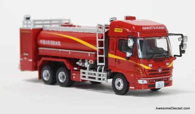 Only One!! Hino Mito: Nakatsugawa City Fire Department, Large Water Tank Truck 1:64 Diecast Model Fire Truck by ACT