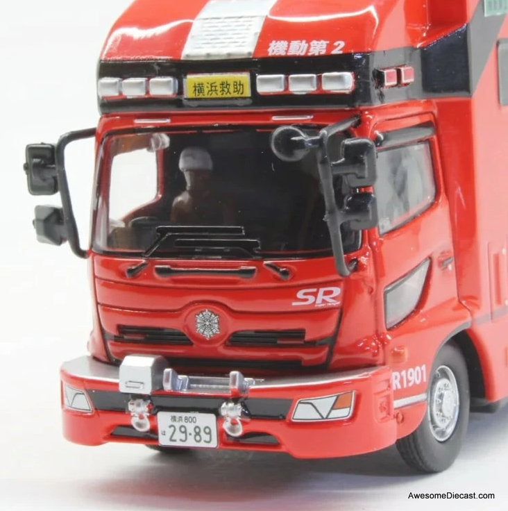 Japan Yokohama Fire Bureau Super Ranger Truck 1:64 Diecast Model Fire Truck by ACT