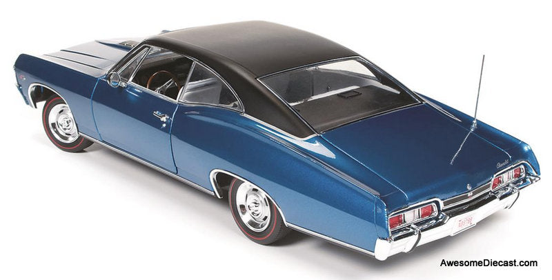 1967 Chevy Impala SS, Metallic Blue 1:18 Diecast Model Car by Auto world