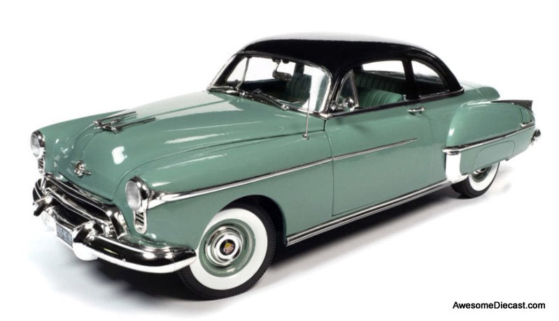 1950 Oldsmobile Rocket 88, Alder Green 1:18 Diecast Model Car by Auto World