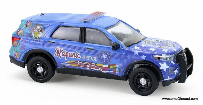 2022 Ford Police Interceptor Utility: Miami Police "Celebrate Hipanic Heritage" 1:64 Diecast Model Car by Greenlight