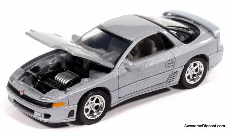 1993 Mitsubishi 3000GT VR-4, Zurich White Pearl 1:64 Diecast Model Car by Auto World