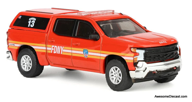 2023 Chevrolet Silverado, FDNY 1:64 Diecast Model Car by Greenlight