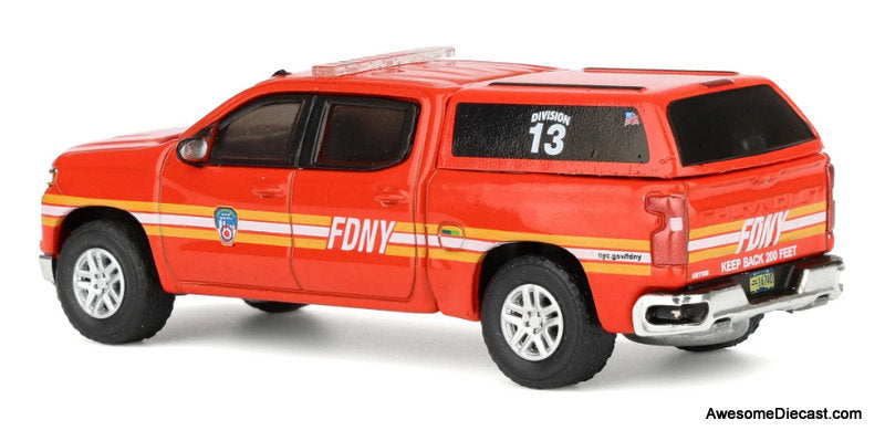 2023 Chevrolet Silverado, FDNY 1:64 Diecast Model Car by Greenlight