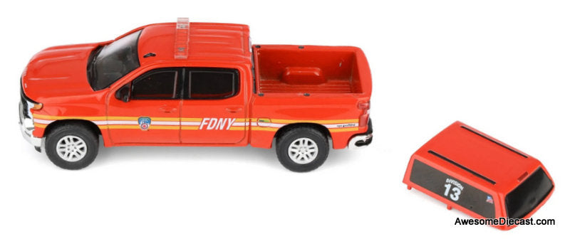 2023 Chevrolet Silverado, FDNY 1:64 Diecast Model Car by Greenlight