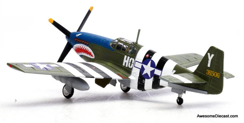P-51B Mustang - John Bennett, 487th Fighter Squadron, 352nd Fighter Group "Blue-Nosed Bastards of Bodney," USAAF, RAF Bodney, England, 1944 1:72 Diecast Model Plane by Legion Models